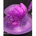 New Whittall And Shon Purple Hat Feathers beading Derby Church Adjustable  eb-75685263
